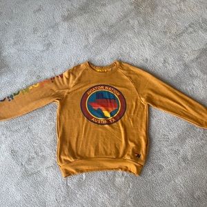 Aviator Nation Austin Texas Orange Sweatshirt size XL